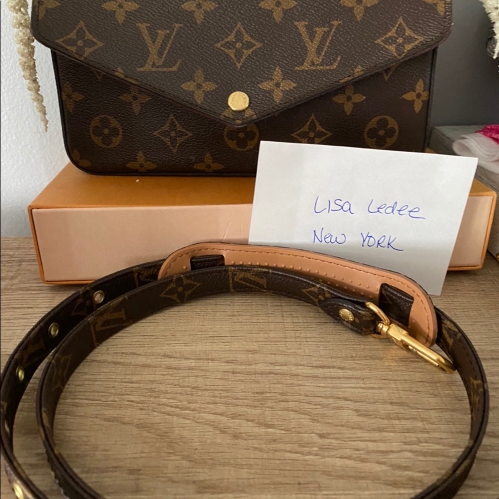 Authentic Louis Vuitton Pouchette Felicie & strap